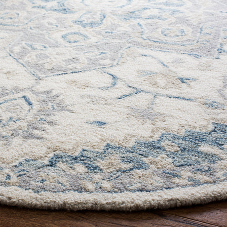 Safavieh Micro-Loop Mlp503L Ivory/Navy Area Rug