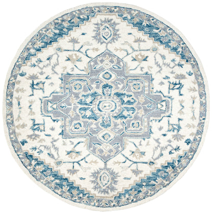 Safavieh Micro-Loop Mlp503L Ivory/Navy Area Rug