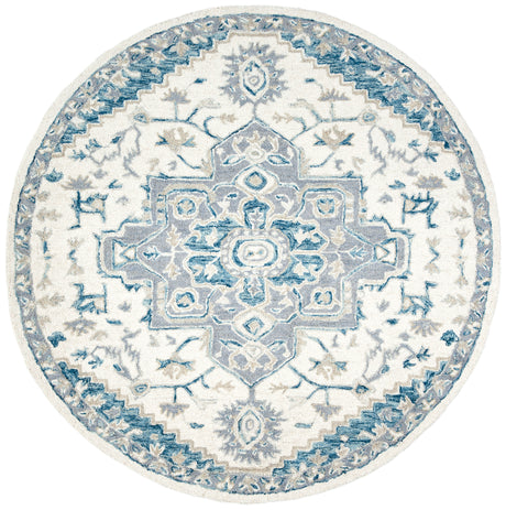 Safavieh Micro-Loop Mlp503L Ivory/Navy Area Rug