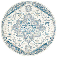 Safavieh Micro-Loop Mlp503L Ivory/Navy Area Rug