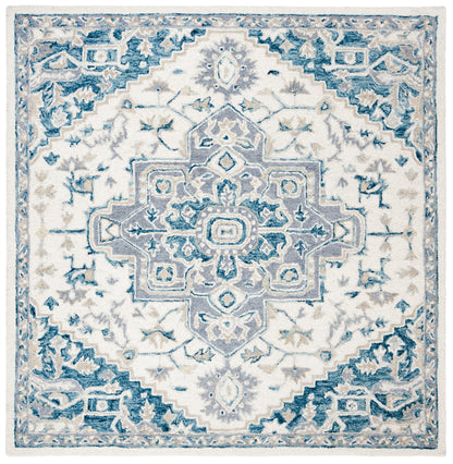 Safavieh Micro-Loop Mlp503L Ivory/Navy Area Rug