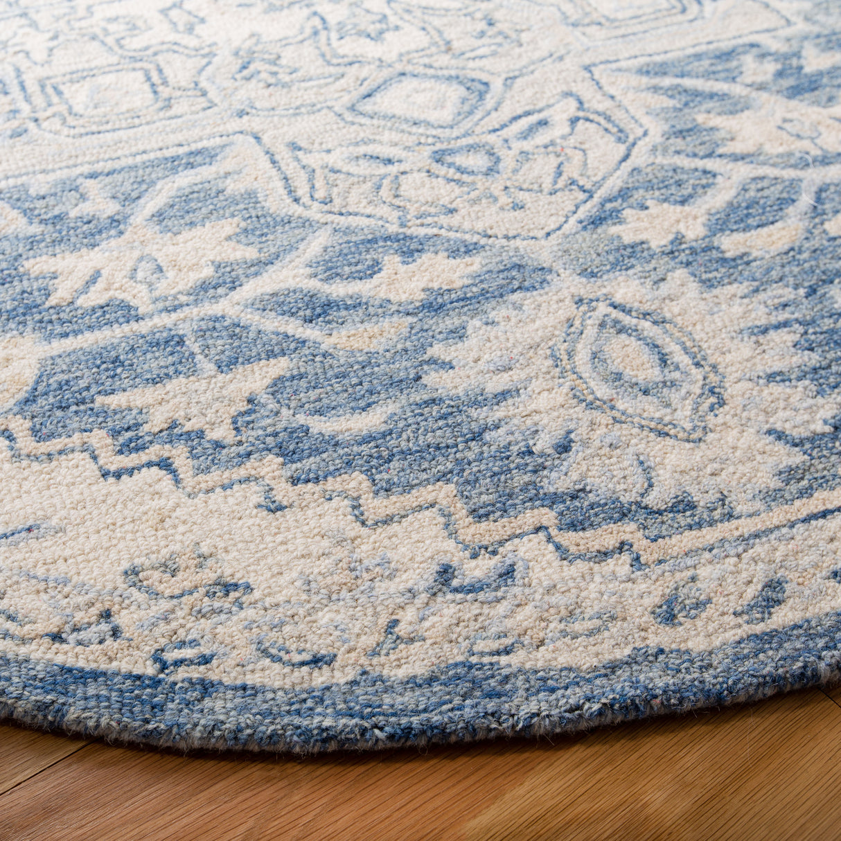 Safavieh Micro-Loop Mlp503M Blue/Ivory Rugs.