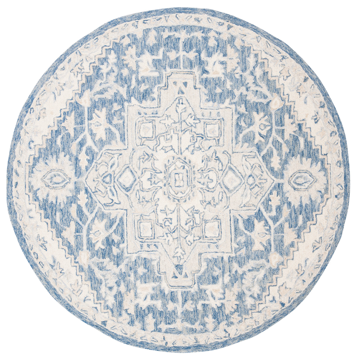 Safavieh Micro-Loop Mlp503M Blue/Ivory Rugs.