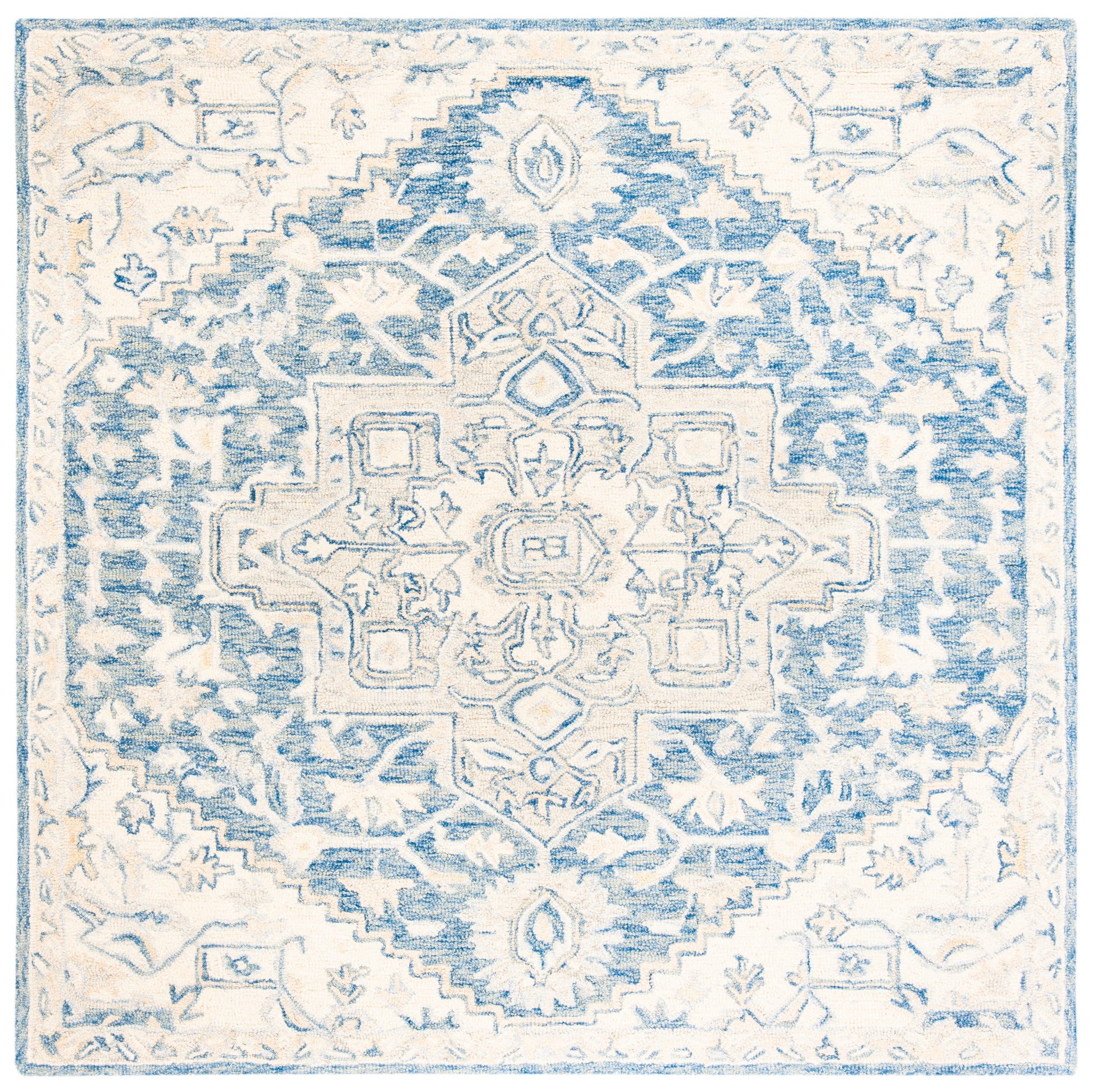 Safavieh Micro-Loop Mlp503M Blue/Ivory Area Rug