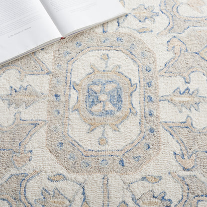 Safavieh Micro-Loop Mlp503M Blue/Ivory Area Rug