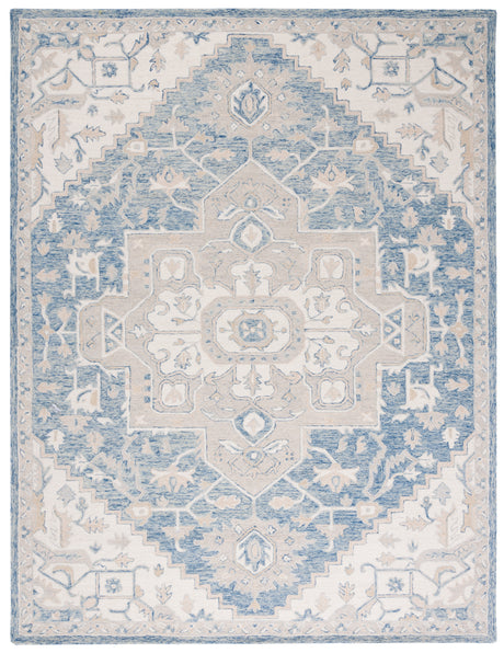 Safavieh Micro-Loop Mlp503M Blue/Ivory Area Rug