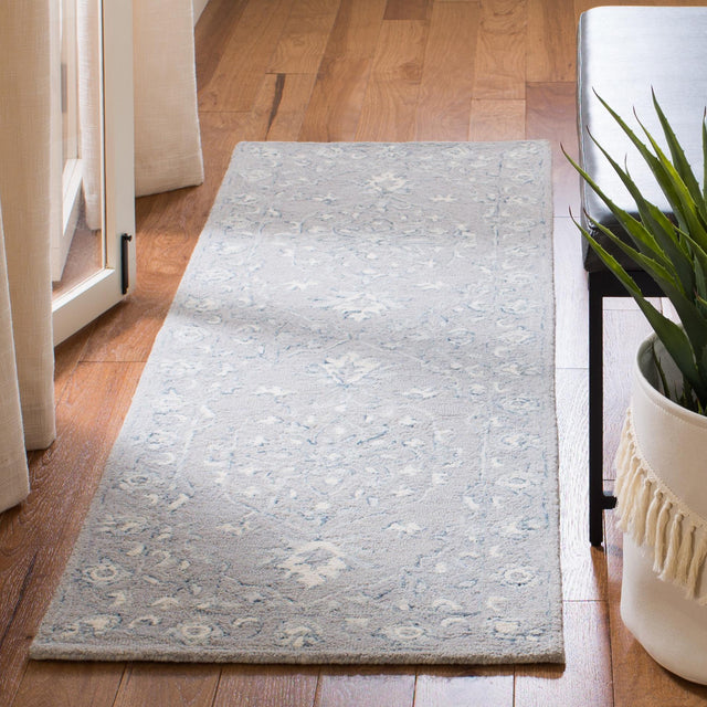 Safavieh Micro-Loop Mlp504F Light Grey/Ivory Rugs.