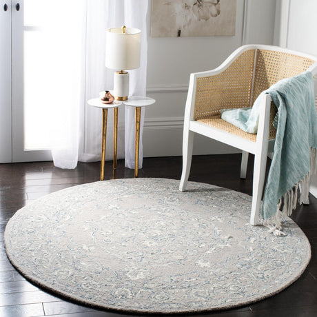 Safavieh Micro-Loop Mlp504F Light Grey/Ivory Area Rug