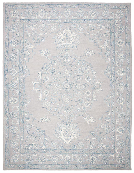 Safavieh Micro-Loop Mlp504F Light Grey/Ivory Area Rug