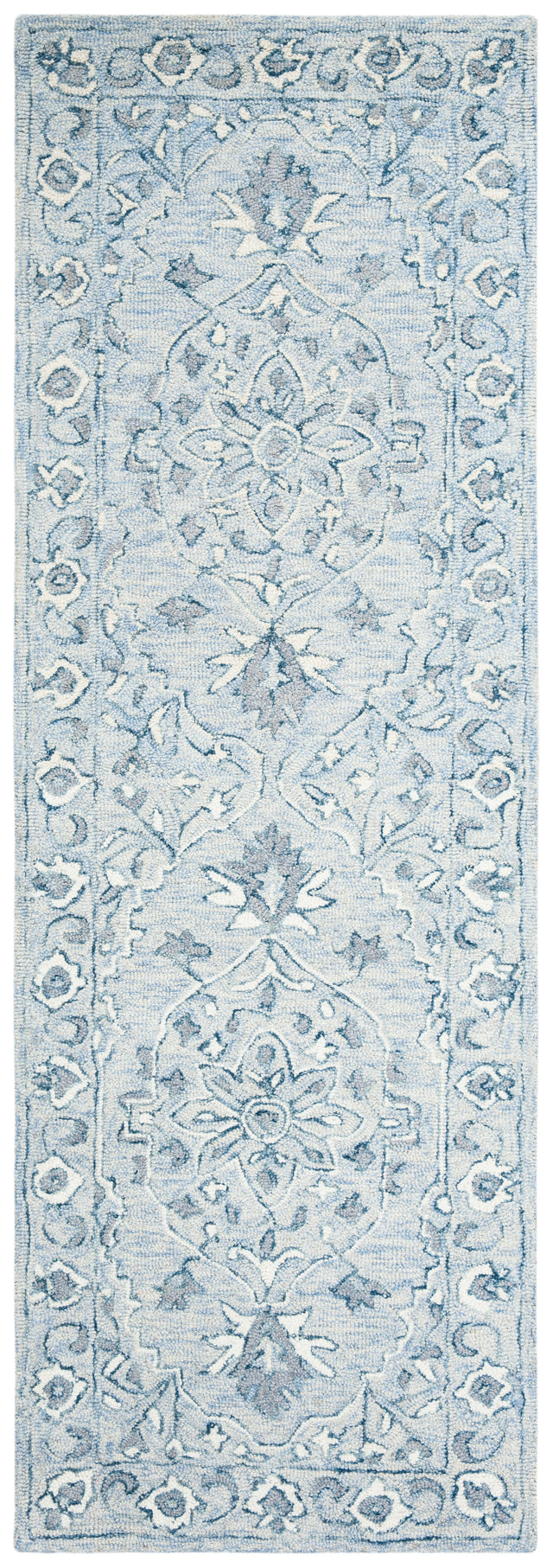 Safavieh Micro-Loop Mlp504M Light Blue/Ivory Rugs.