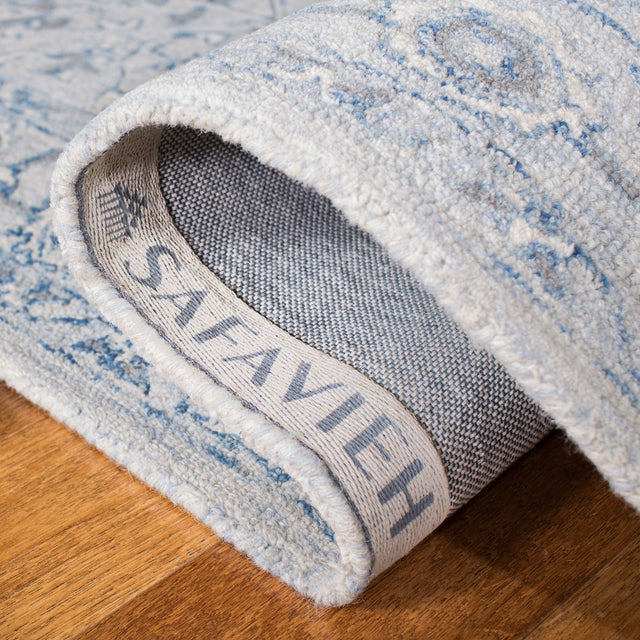 Safavieh Micro-Loop Mlp504M Light Blue/Ivory Rugs.
