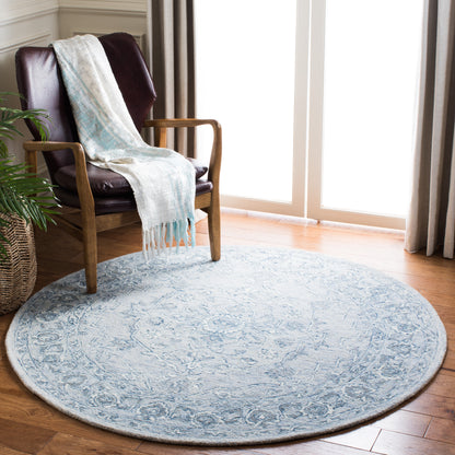 Safavieh Micro-Loop Mlp504M Light Blue/Ivory Area Rug