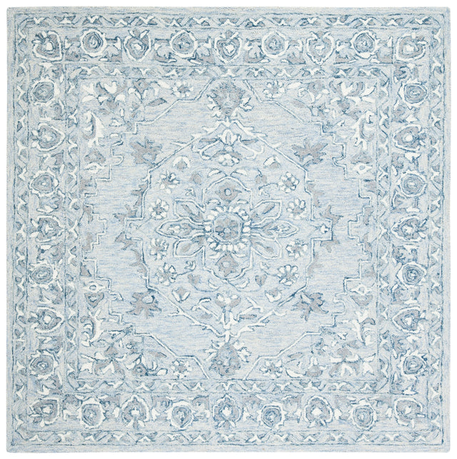 Safavieh Micro-Loop Mlp504M Light Blue/Ivory Rugs.