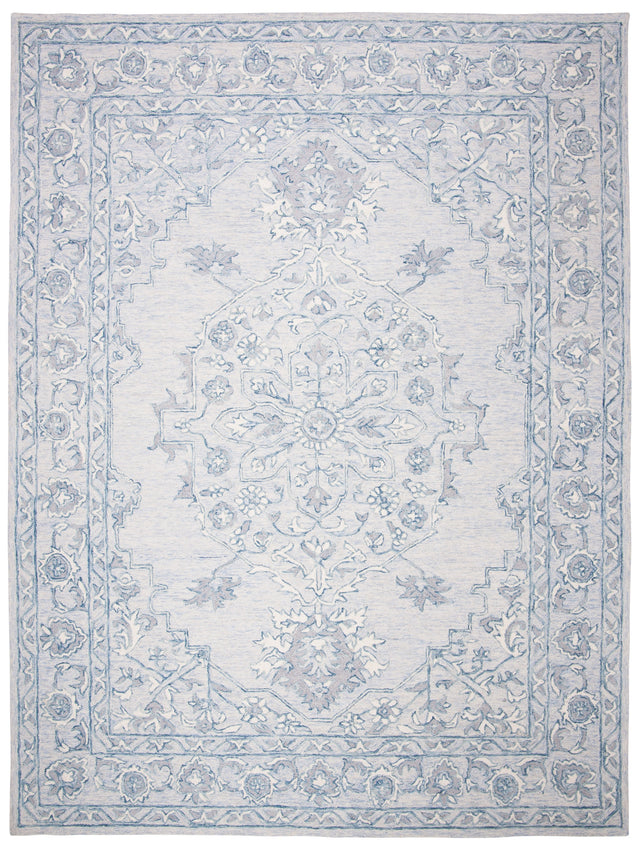 Safavieh Micro-Loop Mlp504M Light Blue/Ivory Rugs.