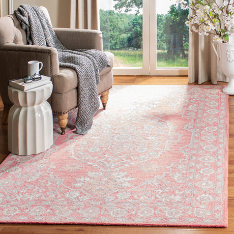 Safavieh Micro-Loop Mlp504U Pink/Ivory Area Rug