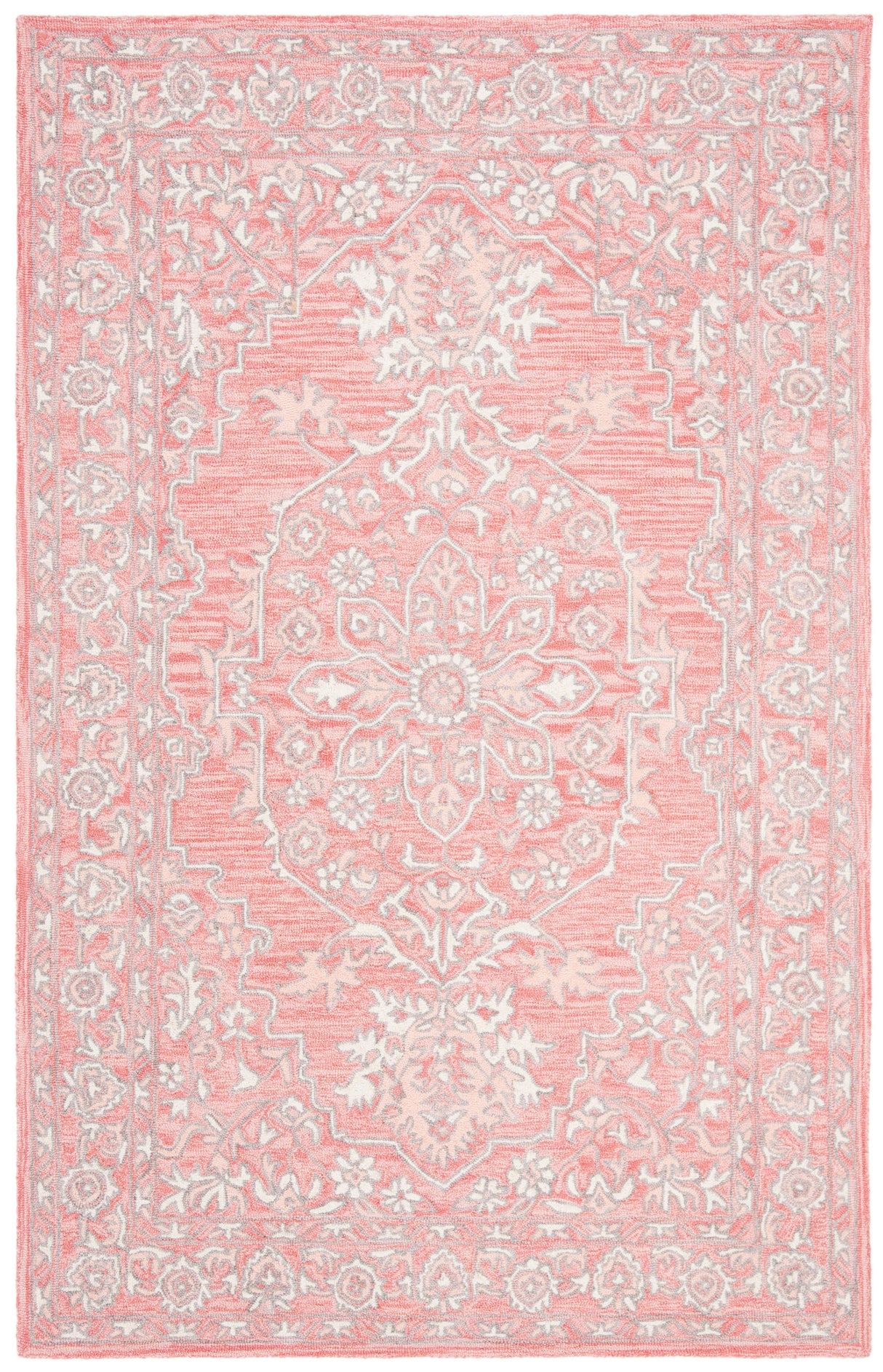 Safavieh Micro-Loop Mlp504U Pink/Ivory Rugs.