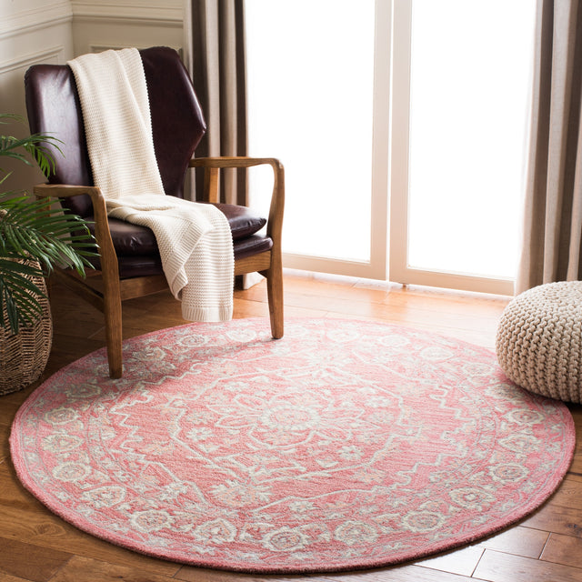 Safavieh Micro-Loop Mlp504U Pink/Ivory Rugs.