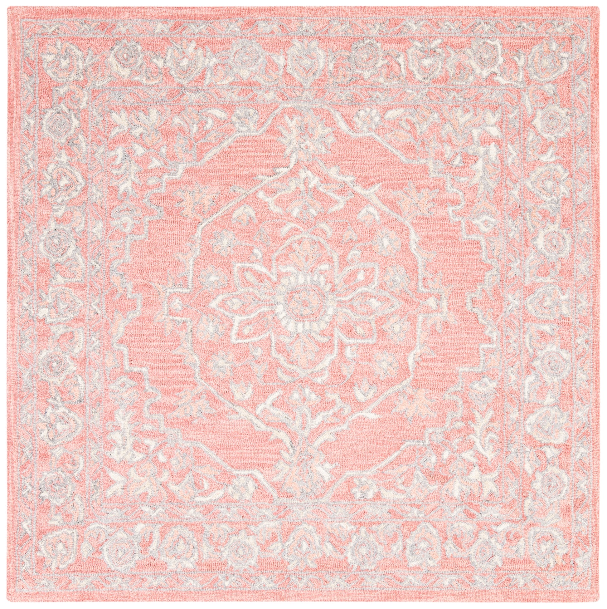 Safavieh Micro-Loop Mlp504U Pink/Ivory Area Rug