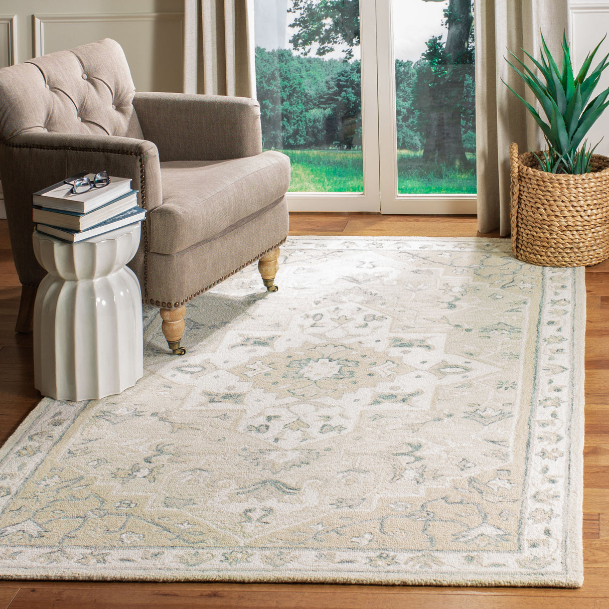 Safavieh Micro-Loop Mlp505B Beige/Ivory Rugs.