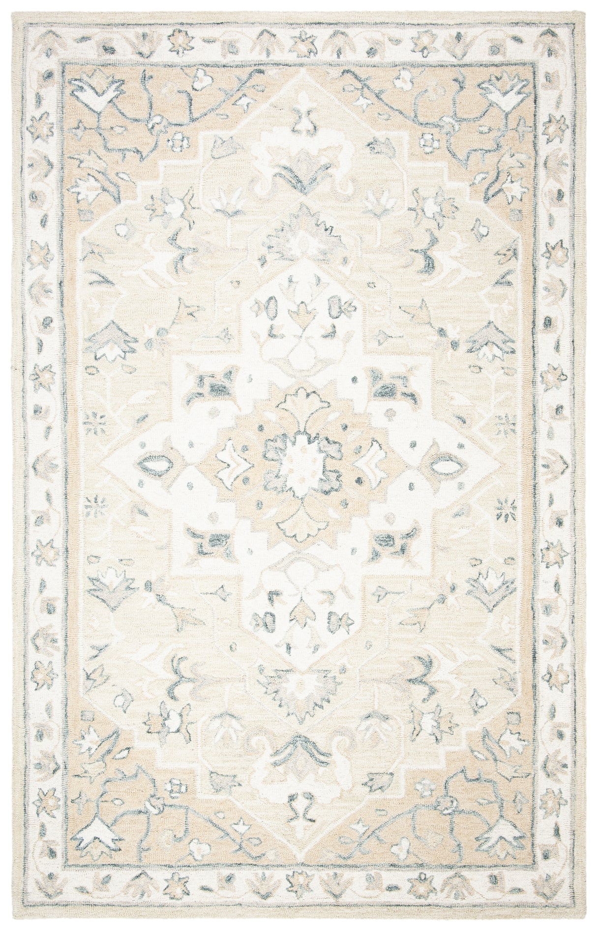 Safavieh Micro-Loop Mlp505B Beige/Ivory Rugs.