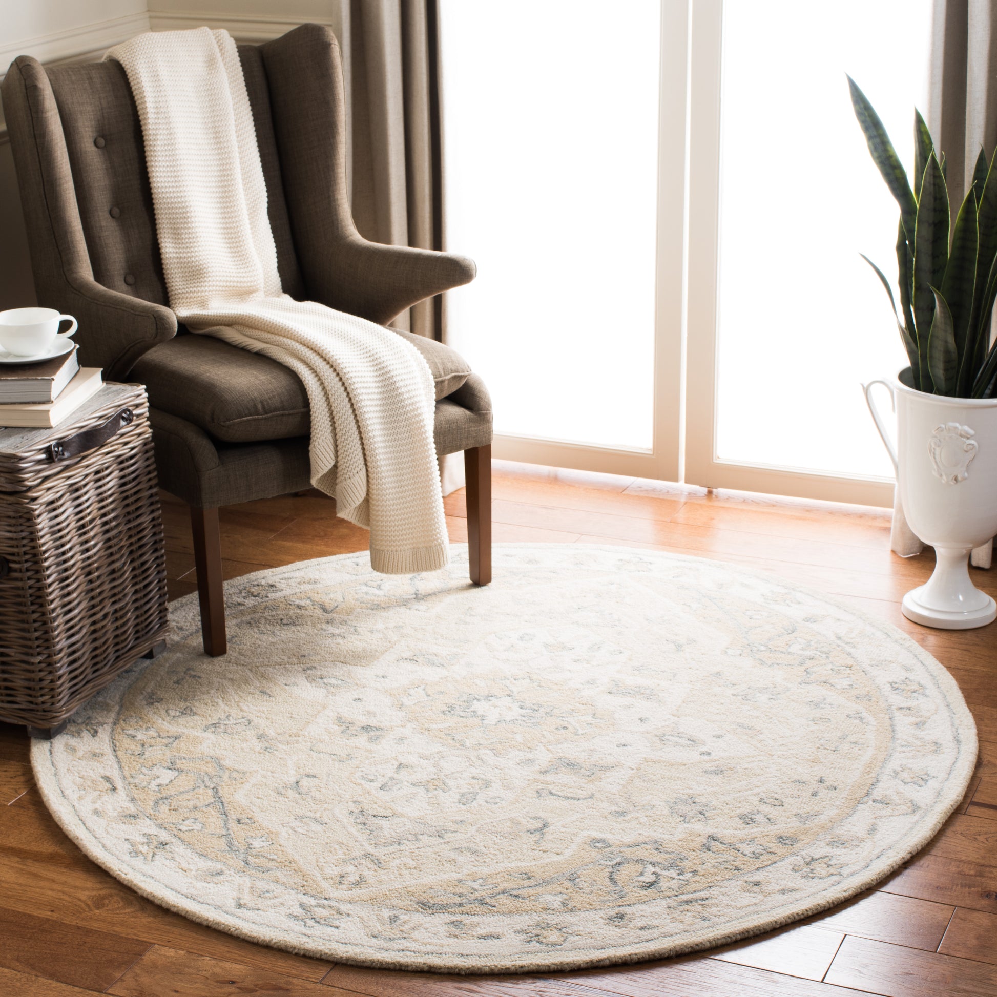 Safavieh Micro-Loop Mlp505B Beige/Ivory Area Rug