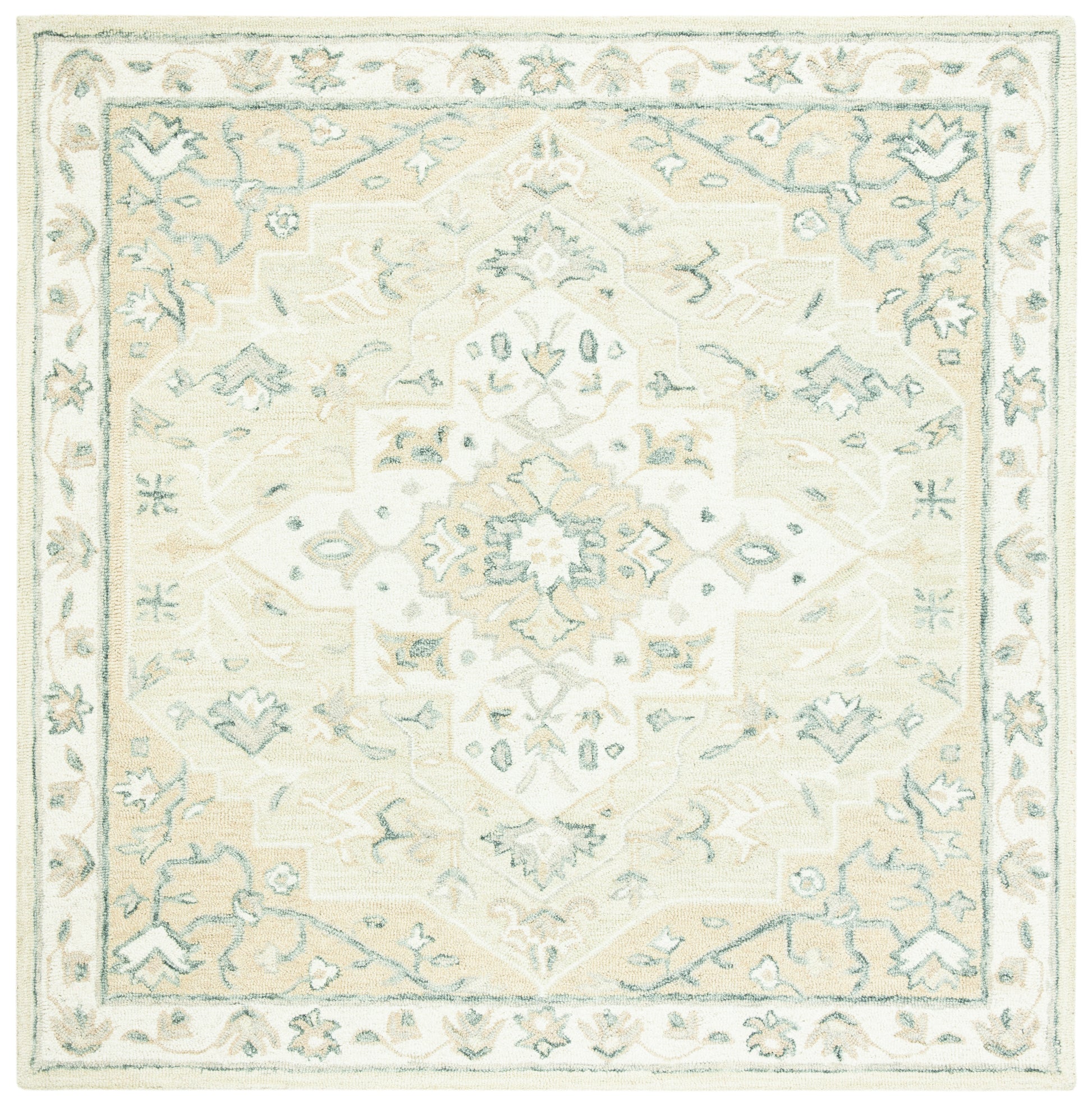 Safavieh Micro-Loop Mlp505B Beige/Ivory Area Rug