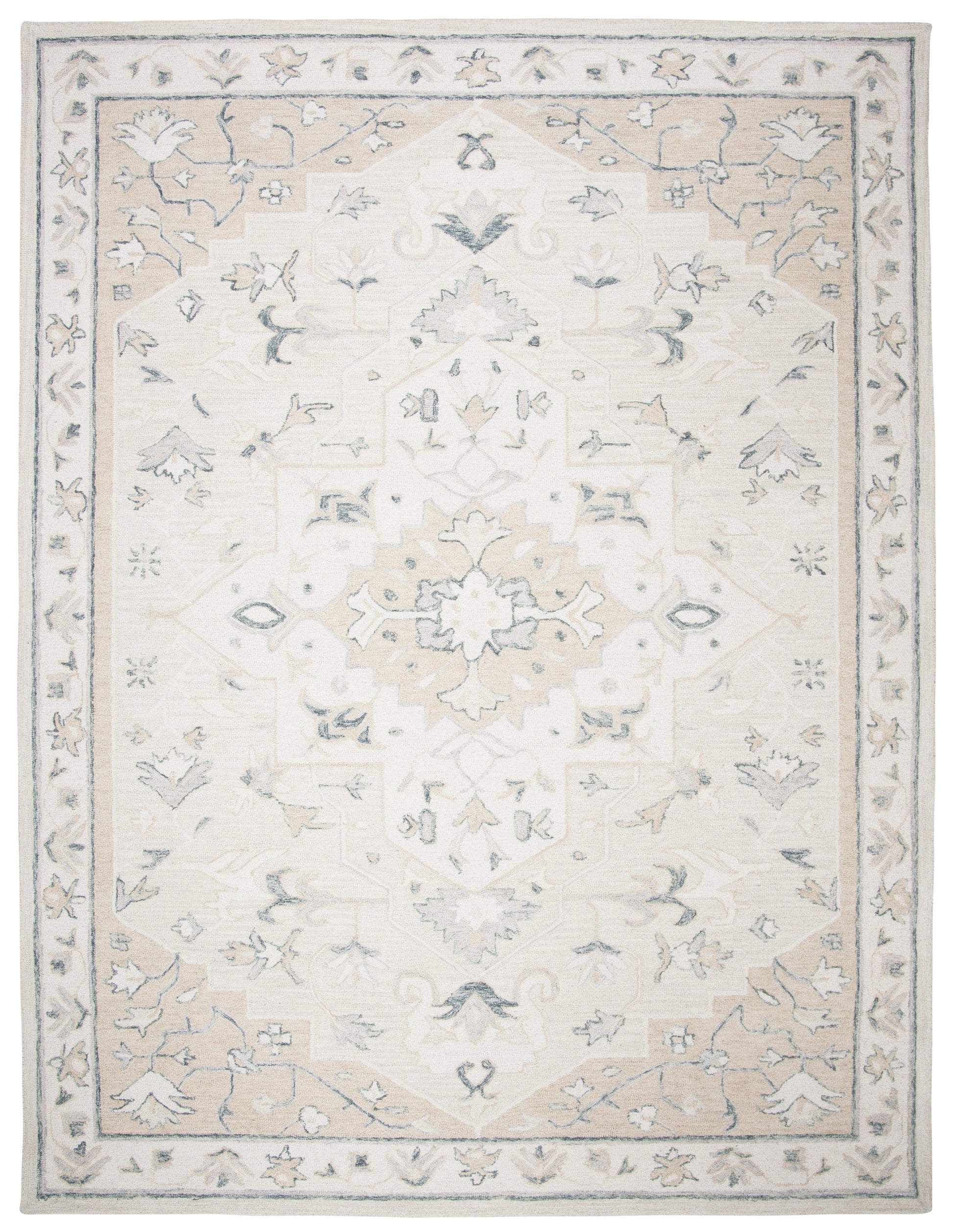 Safavieh Micro-Loop Mlp505B Beige/Ivory Area Rug