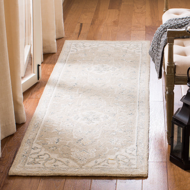Safavieh Micro-Loop Mlp505F Light Grey/Ivory Rugs.