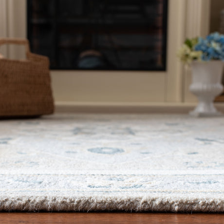 Safavieh Micro-Loop Mlp505F Light Grey/Ivory Area Rug