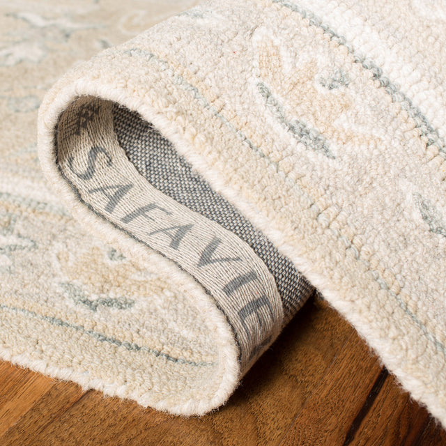 Safavieh Micro-Loop Mlp505F Light Grey/Ivory Rugs.