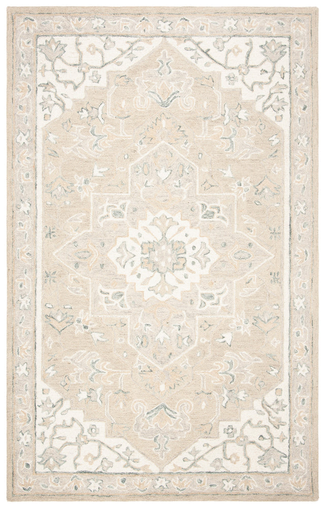 Safavieh Micro-Loop Mlp505F Light Grey/Ivory Rugs.