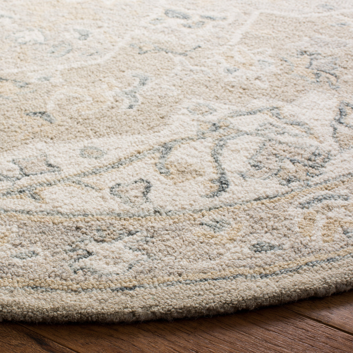 Safavieh Micro-Loop Mlp505F Light Grey/Ivory Rugs.