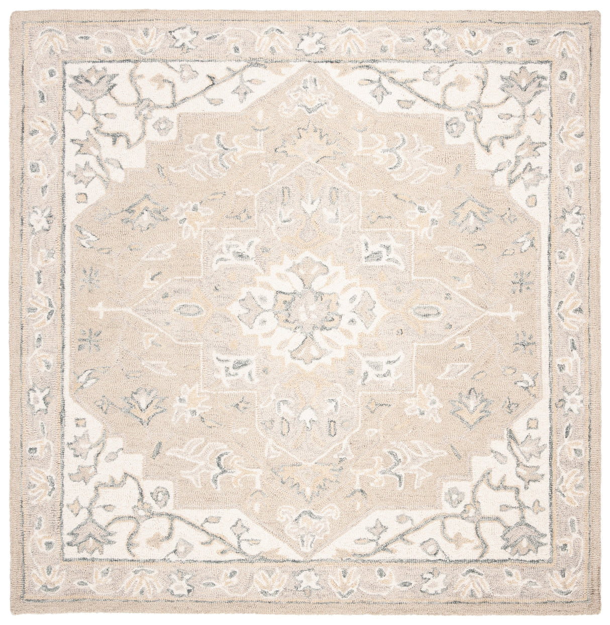 Safavieh Micro-Loop Mlp505F Light Grey/Ivory Rugs.