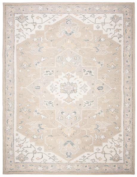 Safavieh Micro-Loop Mlp505F Light Grey/Ivory Area Rug