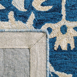 Safavieh Micro-Loop Mlp505N Navy/Ivory Rugs.