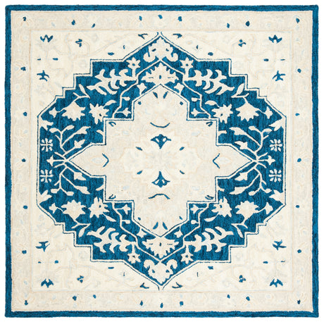 Safavieh Micro-Loop Mlp505N Navy/Ivory Area Rug