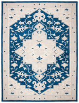 Safavieh Micro-Loop Mlp505N Navy/Ivory Rugs.