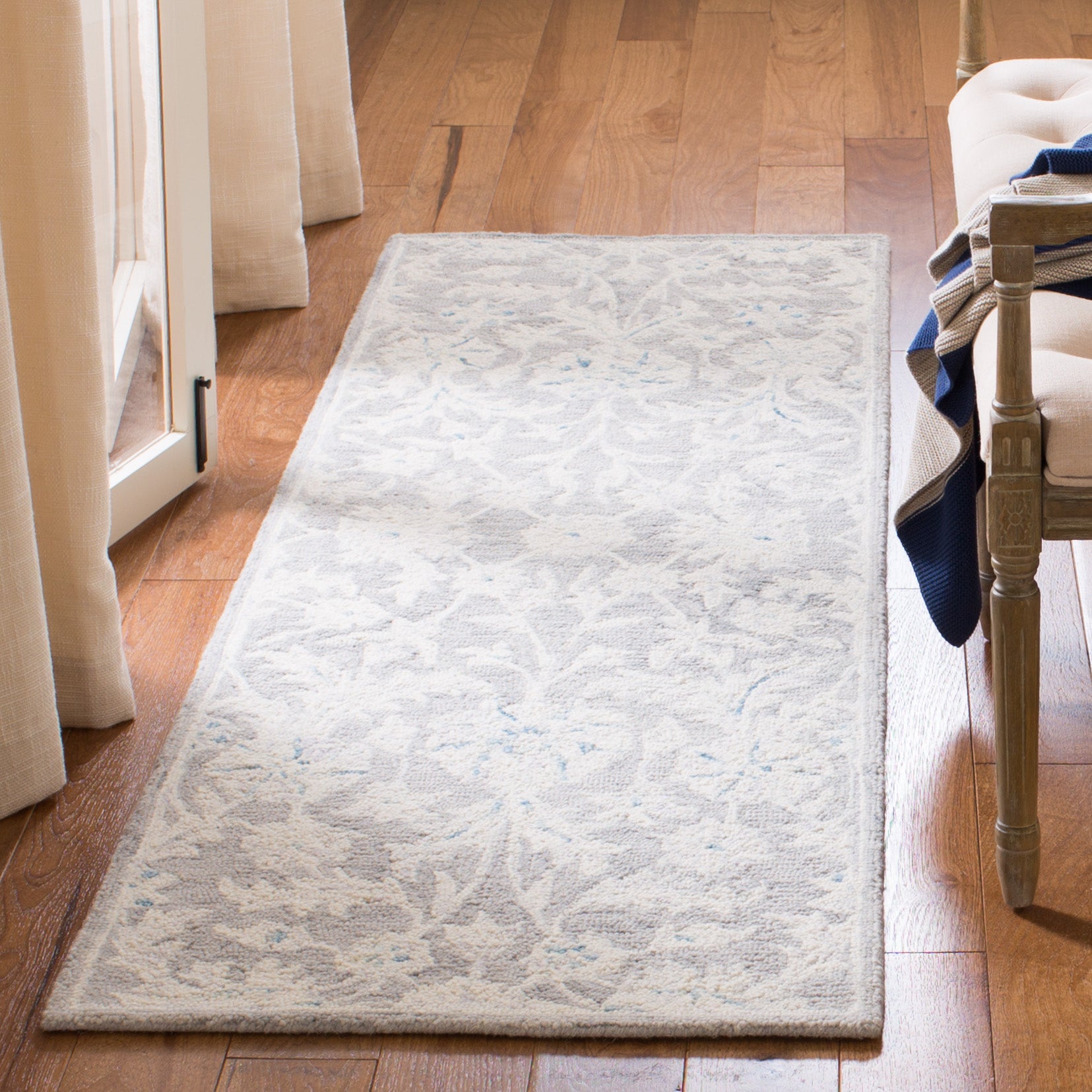 Safavieh Micro-Loop Mlp506F Grey/Ivory Area Rug