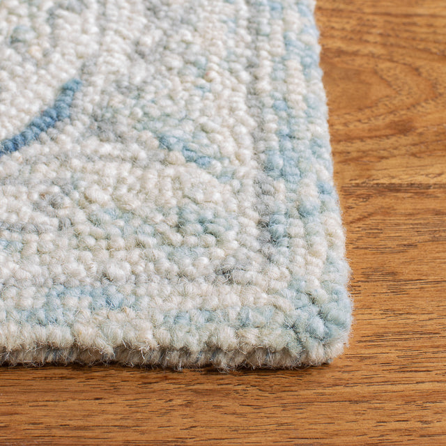 Safavieh Micro-Loop Mlp506M Light Blue/Ivory Rugs.