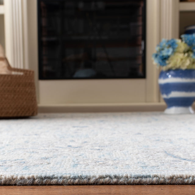 Safavieh Micro-Loop Mlp506M Light Blue/Ivory Rugs.