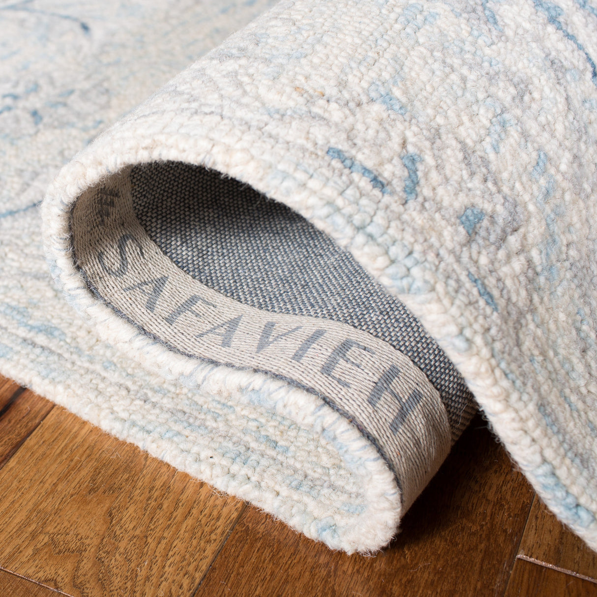 Safavieh Micro-Loop Mlp506M Light Blue/Ivory Rugs.