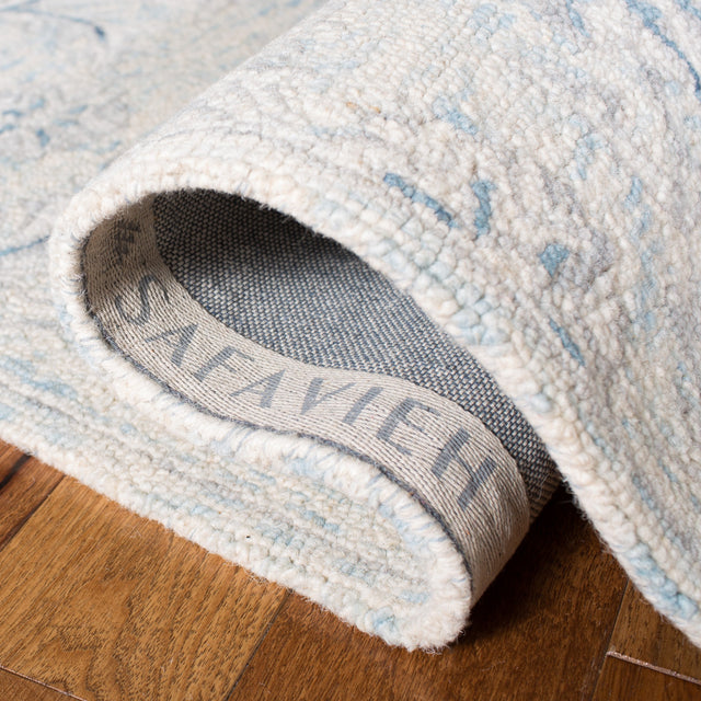 Safavieh Micro-Loop Mlp506M Light Blue/Ivory Rugs.