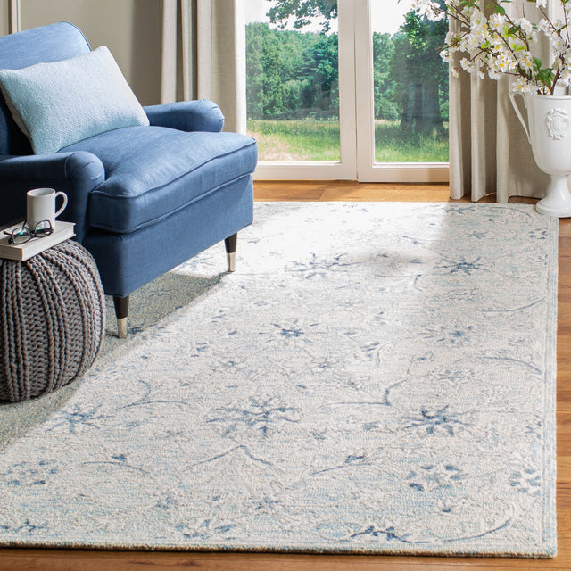 Safavieh Micro-Loop Mlp506M Light Blue/Ivory Rugs.