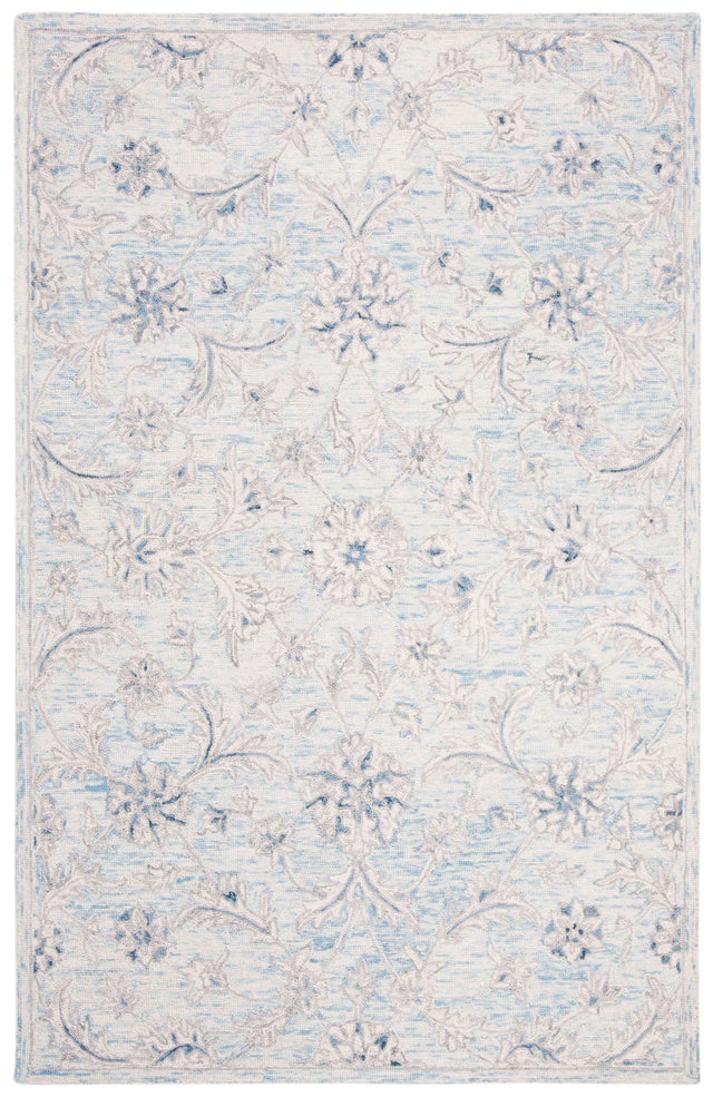 Safavieh Micro-Loop Mlp506M Light Blue/Ivory Rugs.