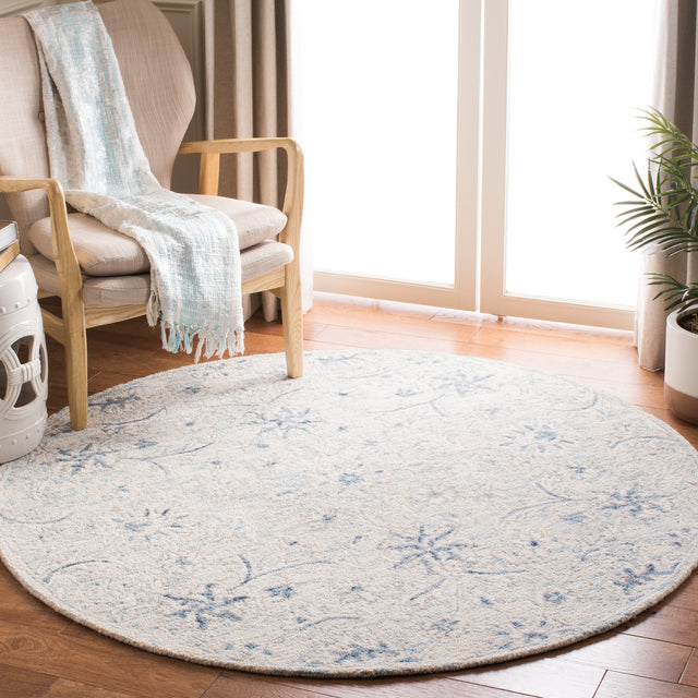 Safavieh Micro-Loop Mlp506M Light Blue/Ivory Rugs.