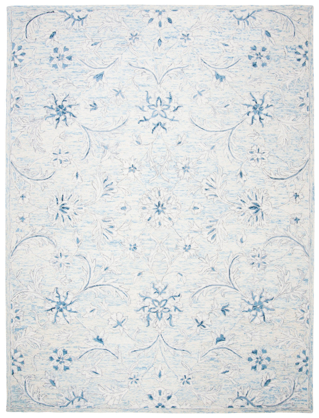 Safavieh Micro-Loop Mlp506M Light Blue/Ivory Rugs.