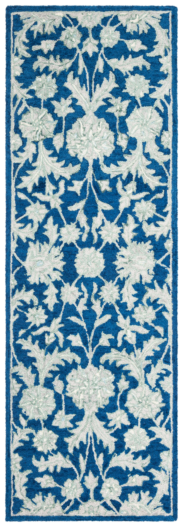 Safavieh Micro-Loop Mlp506N Navy/Grey Rugs.