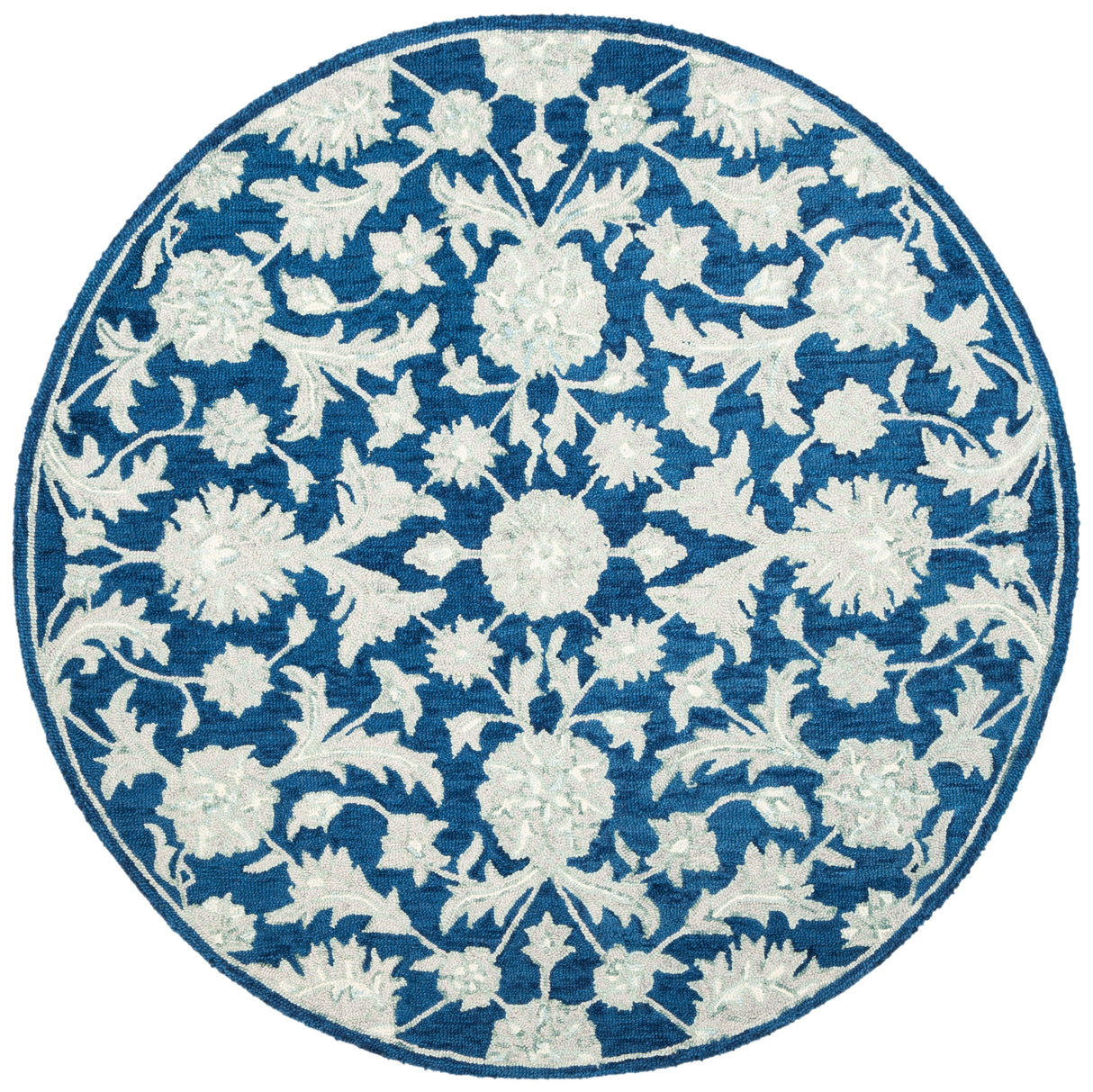 Safavieh Micro-Loop Mlp506N Navy/Grey Rugs.