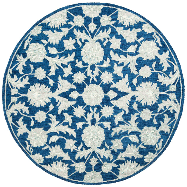 Safavieh Micro-Loop Mlp506N Navy/Grey Rugs.