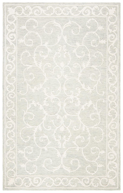 Safavieh Micro-Loop Mlp507F Light Grey/Ivory Area Rug